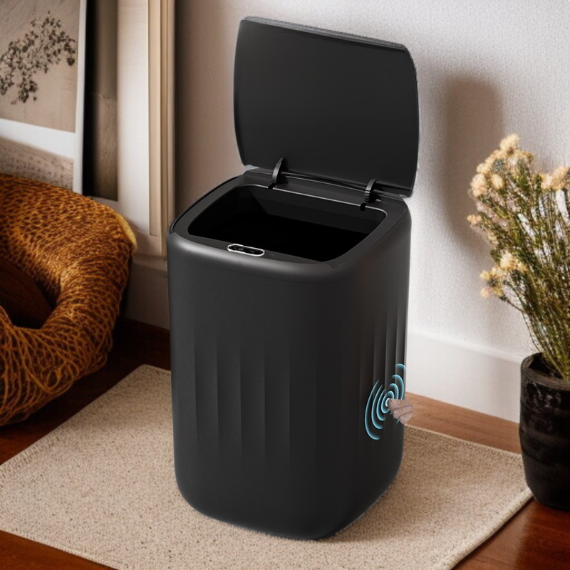 거실 휴지통 전자동 충전 감지 비접촉 휴지통 화장실 발차기 휴지통