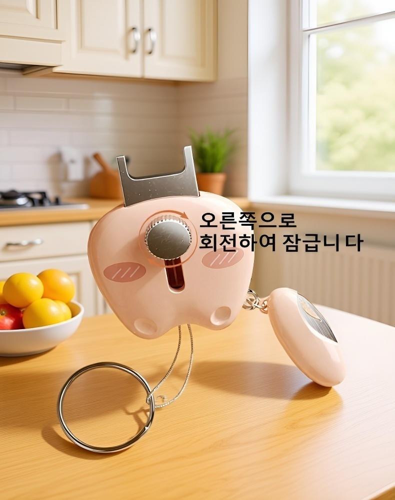 과일 껍질을 벗기는 미니 필러 사용 예시