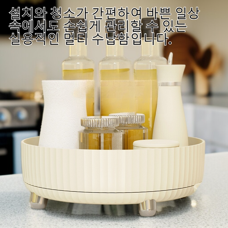 주방 대용량 회전 수납 선반 가정용 멀티 선반