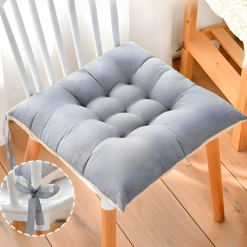 Cotton and linen thickened seat cushion