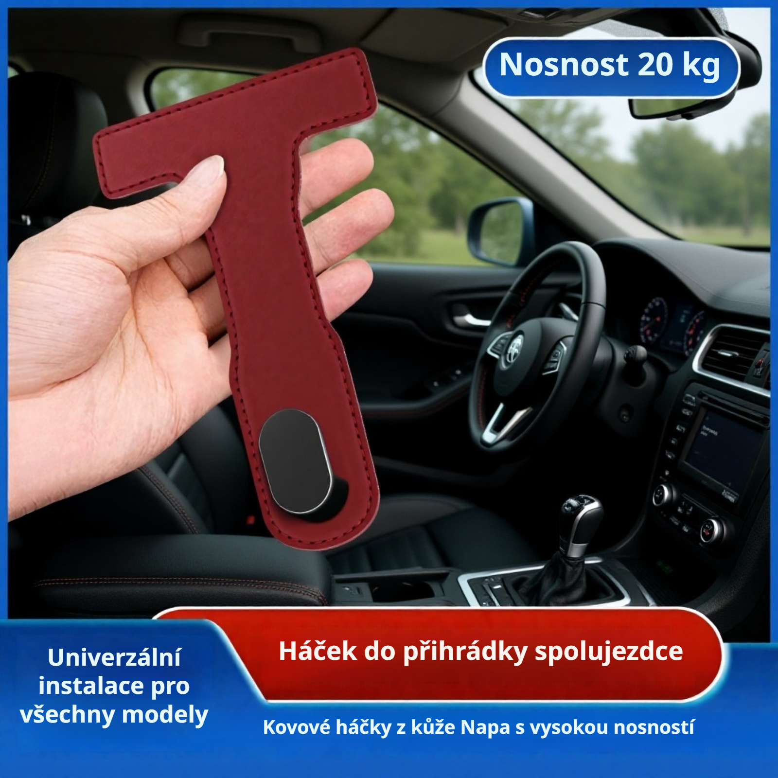  Multifunkční háčky do auta | Držáky na kabelky, háčky na oblečení, organizér do auta