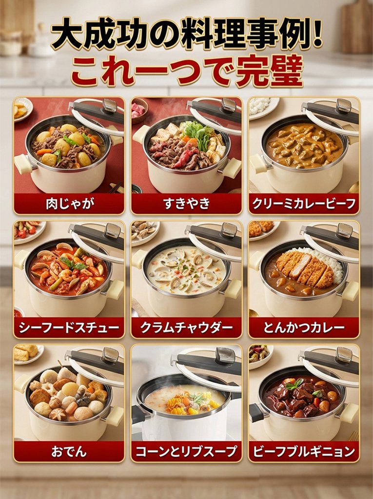 内鍋チタン100%ホーロー微加圧調理鍋
