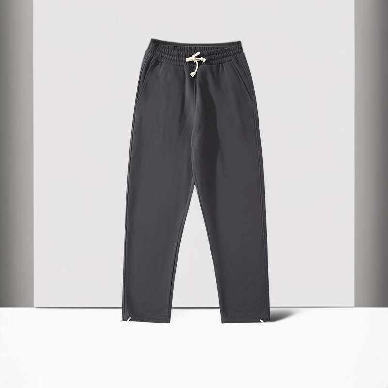 ヘビーウェイト360g 裏起毛 ストレート スウェットパンツ 男女兼用 ベーシック無地 厚手スポーツカジュアルロングパンツ