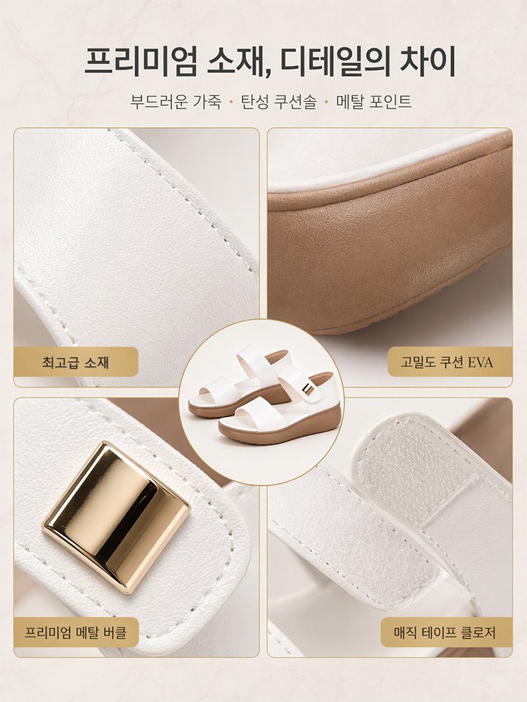 미니멀 로만 스타일 샌들