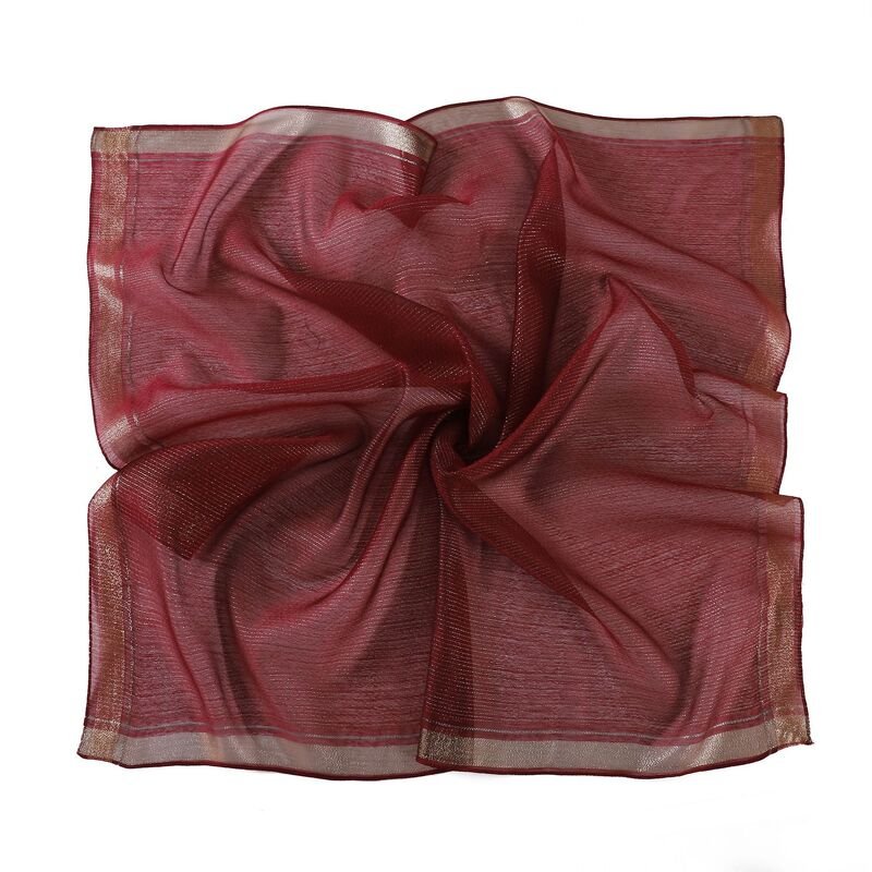 Élégant foulard carré en soie Summer neck Guard accessoires climatisation traditionnel châle