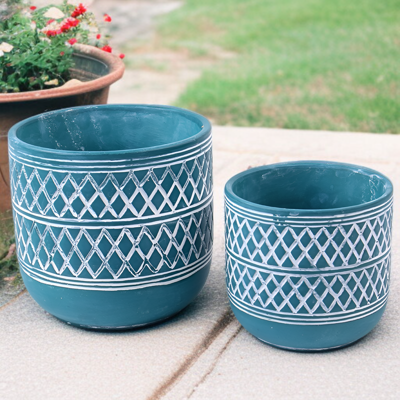 Indoor Balcony Creative Ceramic Green Plant Pot