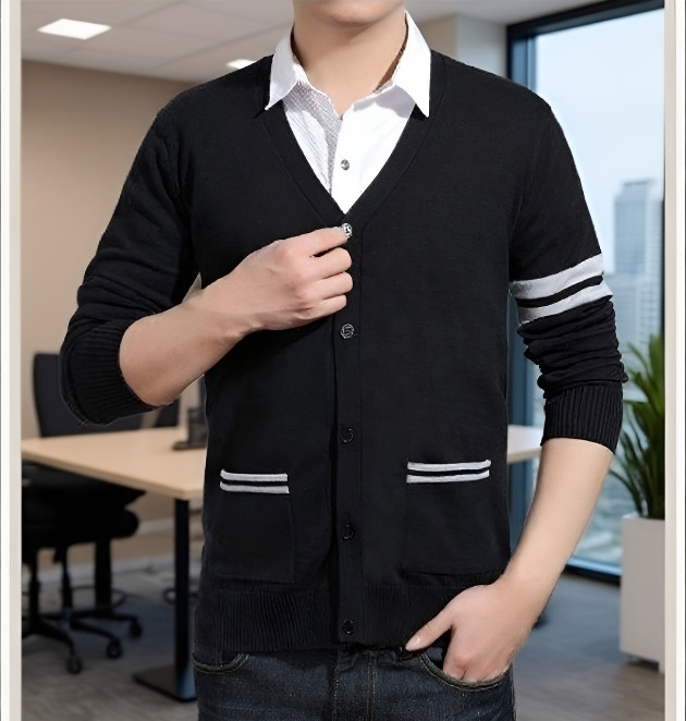 가디건 재킷의 소매 디자인