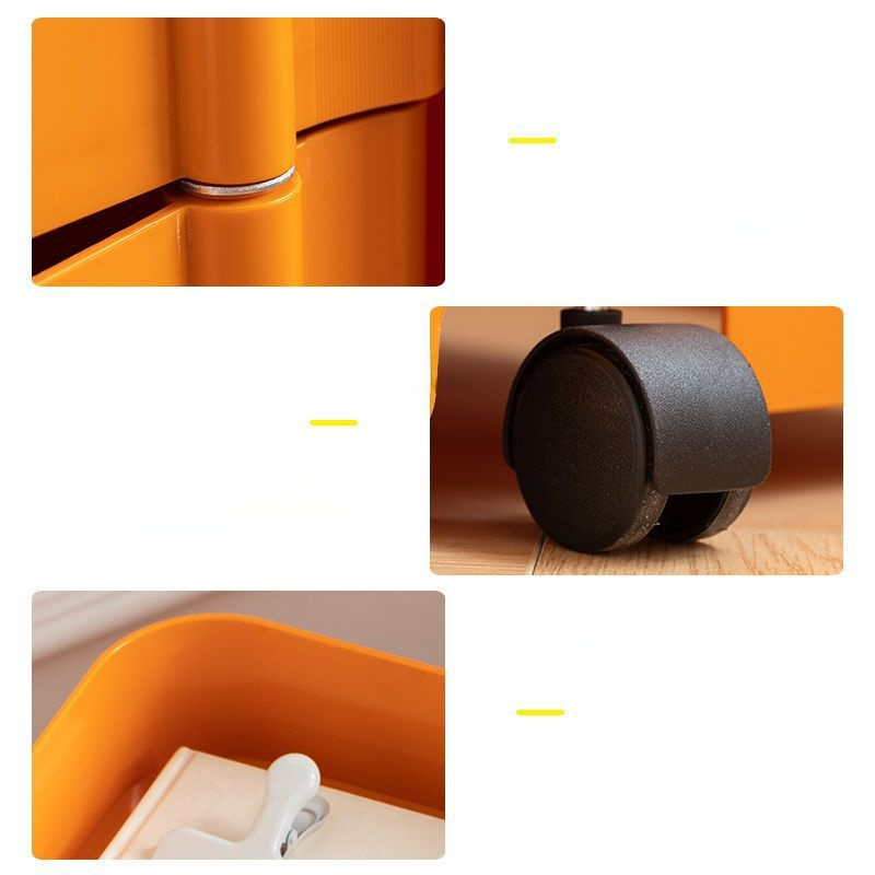 Simple rotating storage bedside table