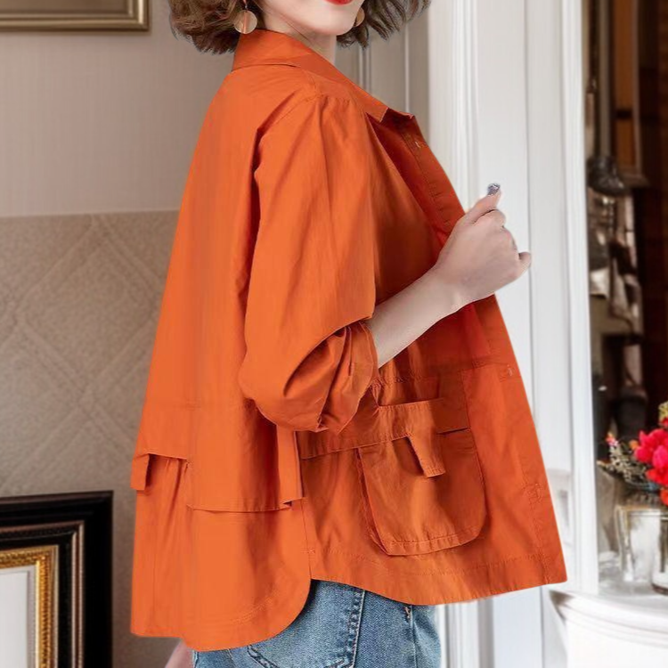 여성용 얇은 코트 트렌치코트