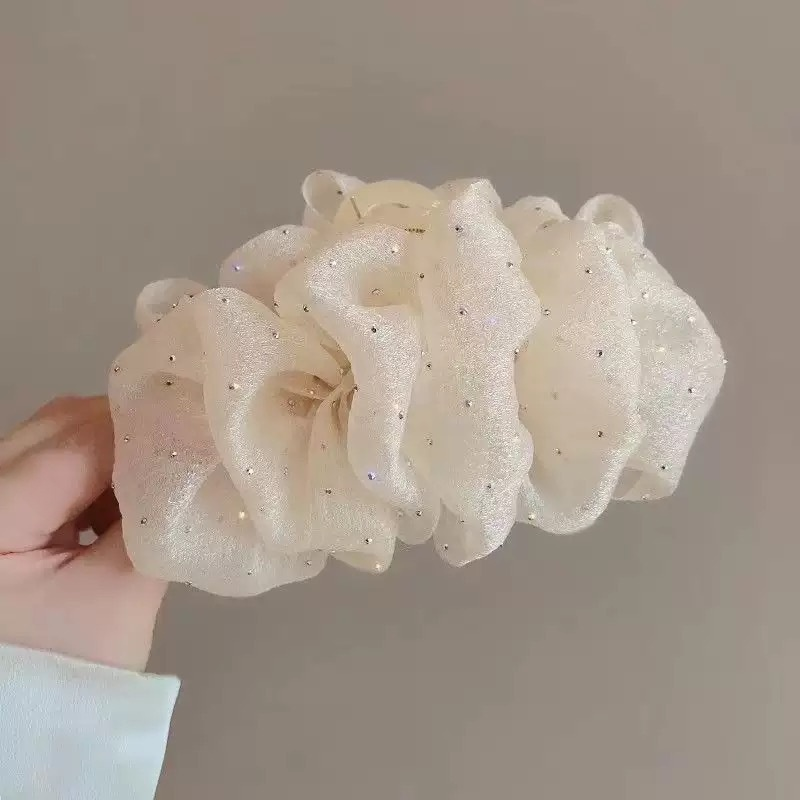 後腦勺盤發波點滿天星泡泡髮夾
