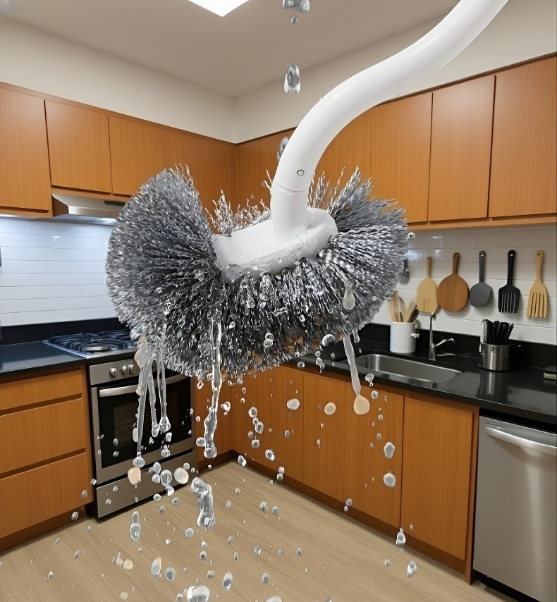 トイレの隅までしっかり洗えるブラシ