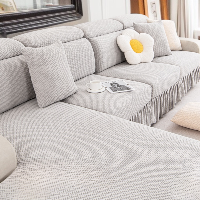 게으름뱅이 사계절용 올백 소파 커버 스판 자카르 가죽 소파 커버 전판 가죽 소파 커버 고양이 잡이 올백 게으름뱅이 소파 커버