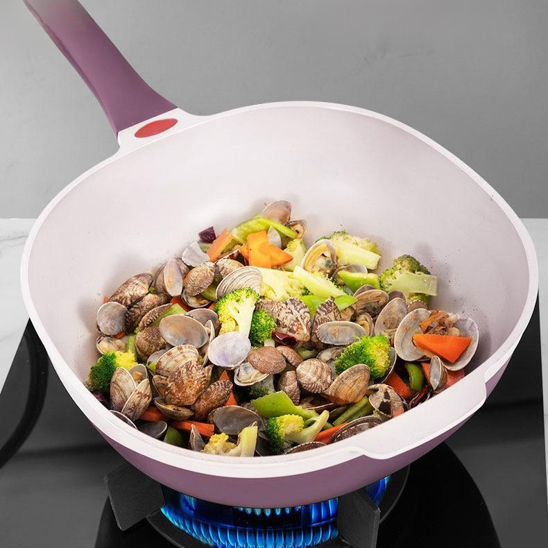 Sartén cuadrada antiadherente de titanio y cerámica