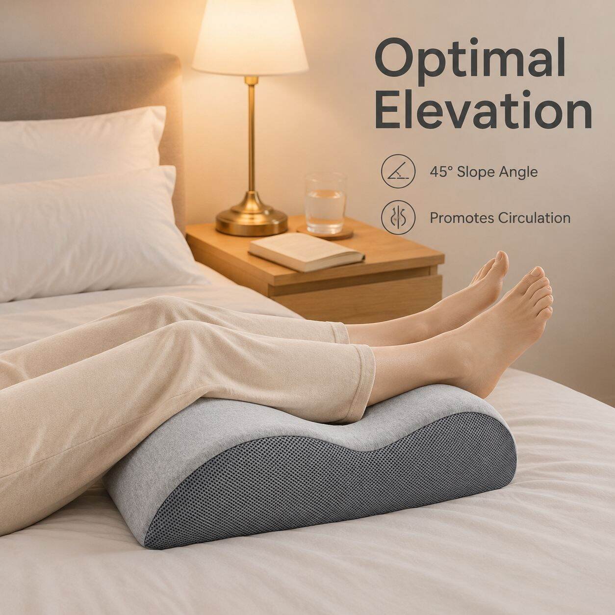 Leg Elevation Pillow for Venous Health