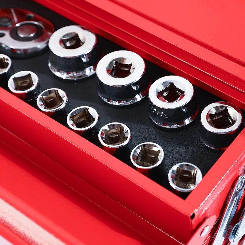 กล่องเครื่องมือแบบพกพาขนาด 18 นิ้ว พร้อมมือจับสองด้าน