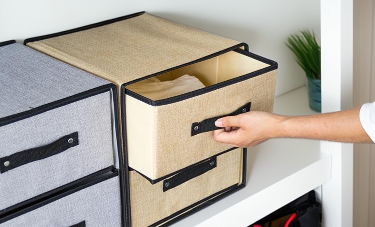 Versatile clothing storage box for home organization