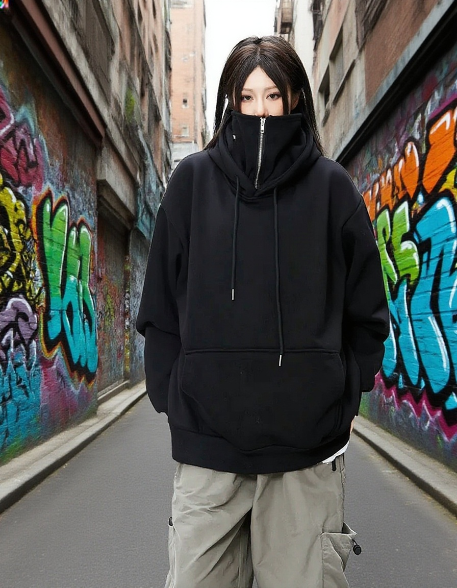 아메리칸 스트리트 힙합 닌자 후드티 남녀공용