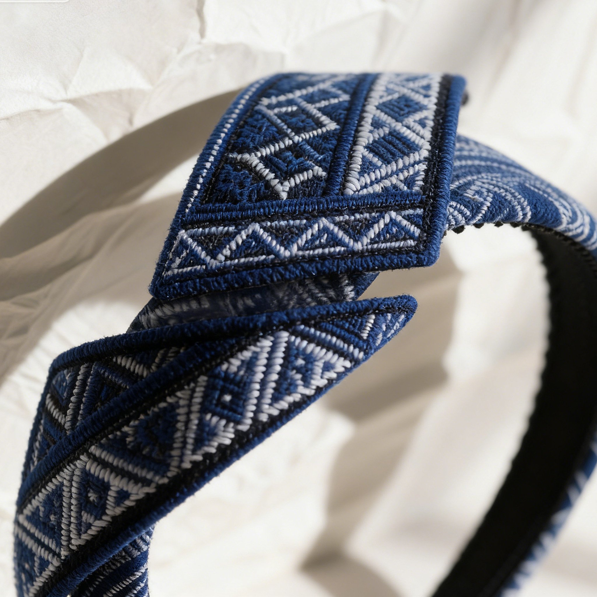 ที่คาดผมผ้าทอมืองานปักคุณภาพสูง