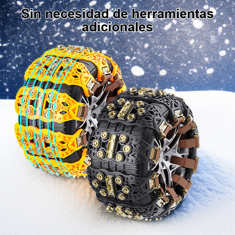 Cadenas de nieve de invierno engrosadas