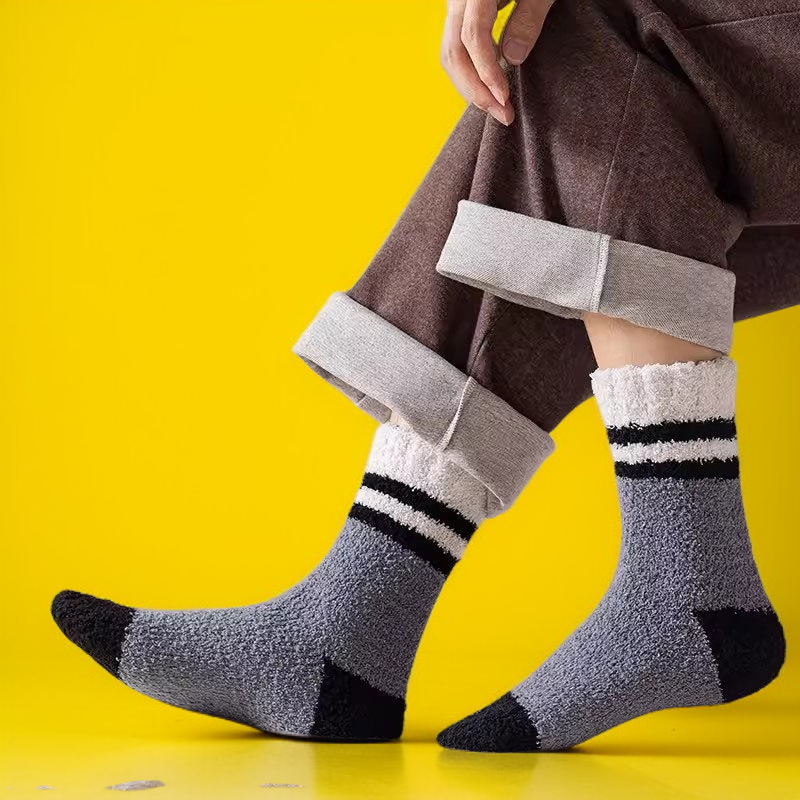 코랄융양말남겨울중목양말