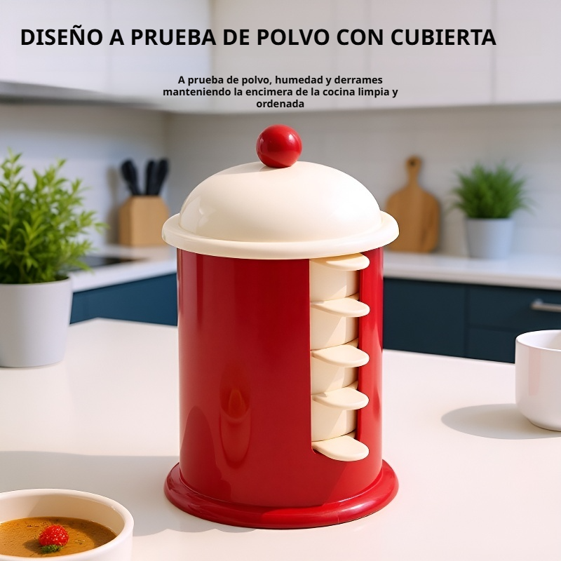 Plato de condimentos antihumedad estilo dopamina