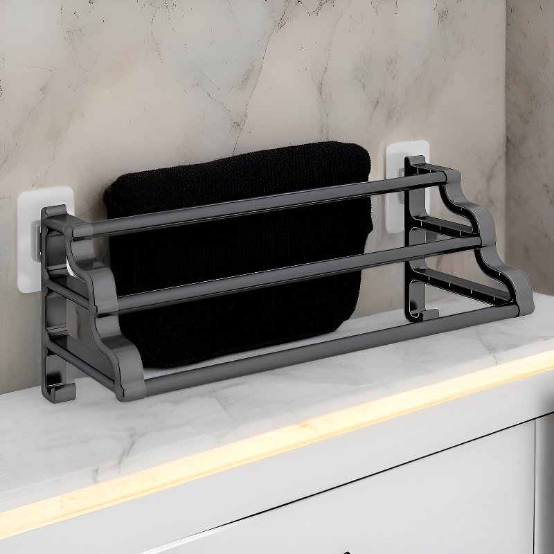 드릴 없이 벽에 부착하는 욕실용 수건걸이