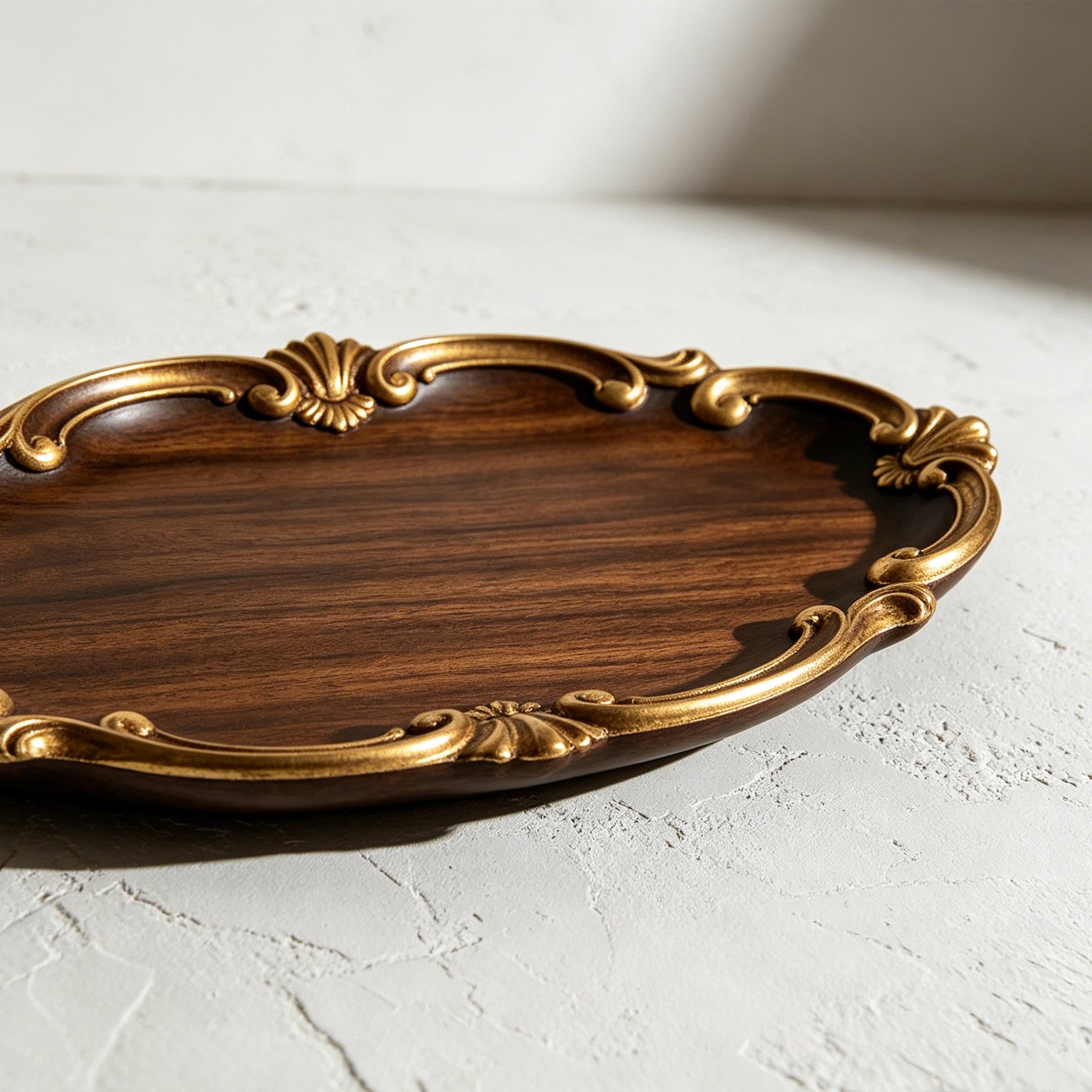 Black Walnut Wood Tray (Set of 4)