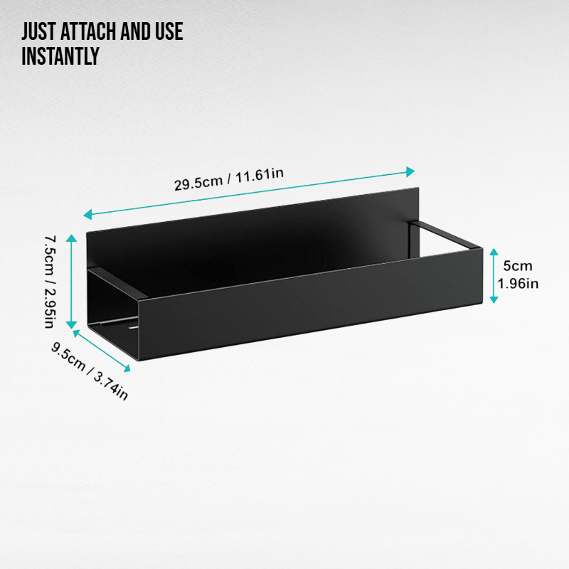 No installation required for this refrigerator magnetic storage rack