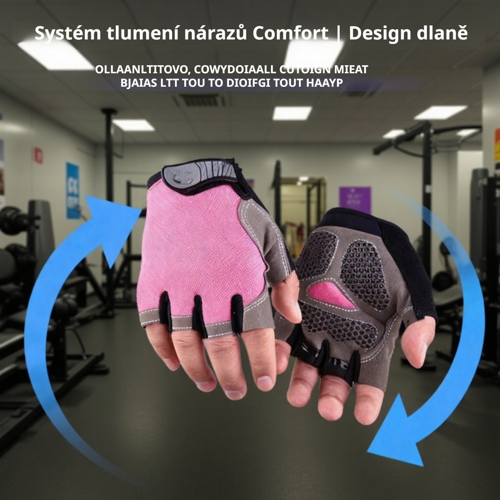 Cyklistické sportovní rukavice pro muže a ženy, poloprstové