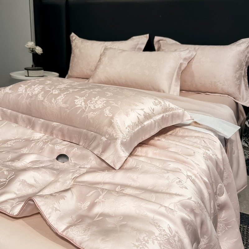 ผ้าห่มฤดูร้อนใยไลโอเซลลายแจ็คการ์ด ผิวสัมผัสนุ่มลื่น ใช้กับแอร์ได้ ซักเครื่องได้