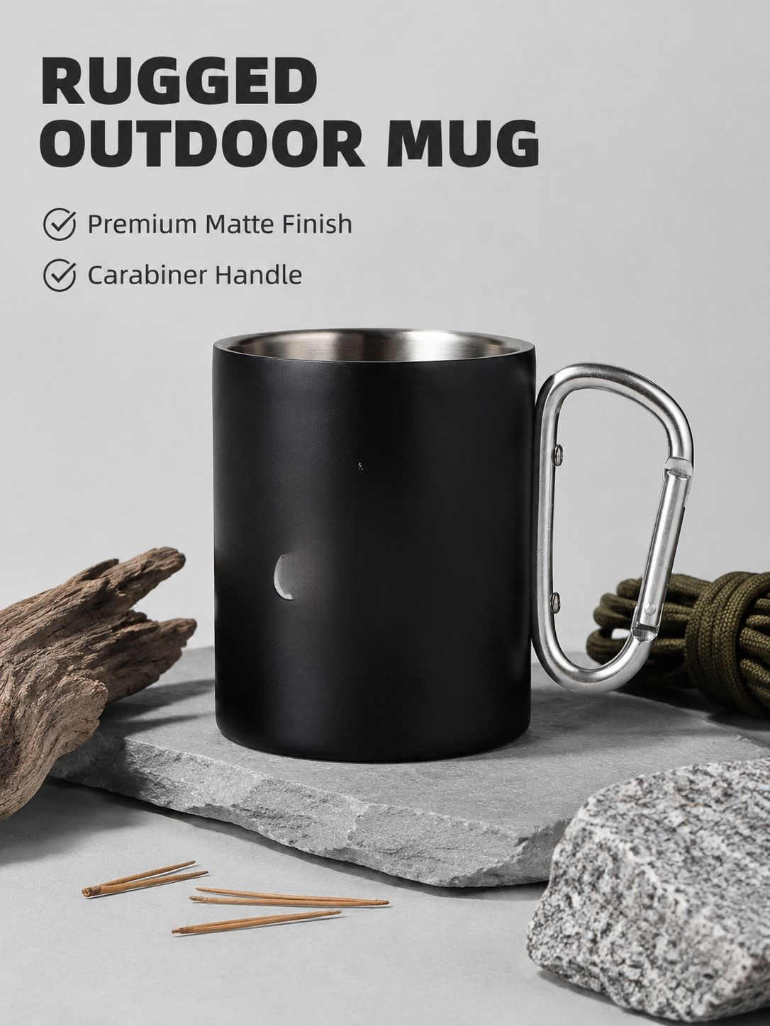 CLS Logo Outdoor Travel Mug – Stainless Steel Camping & Hiking Cup