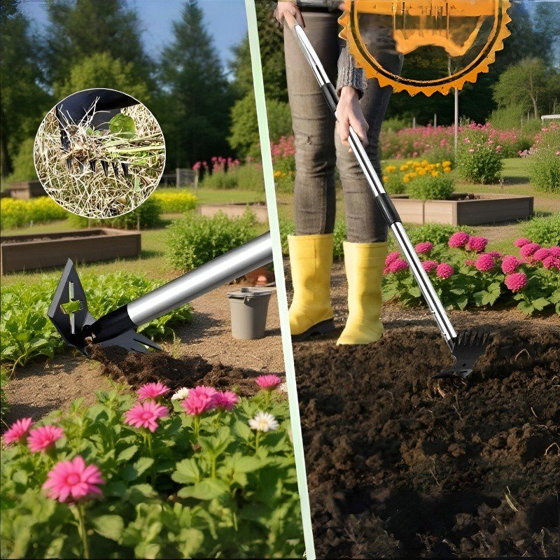 강철 재질의 제초용 괭이, 가정용 다용도 다기능