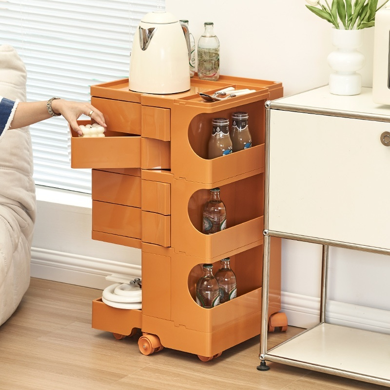 Simple rotating storage bedside table