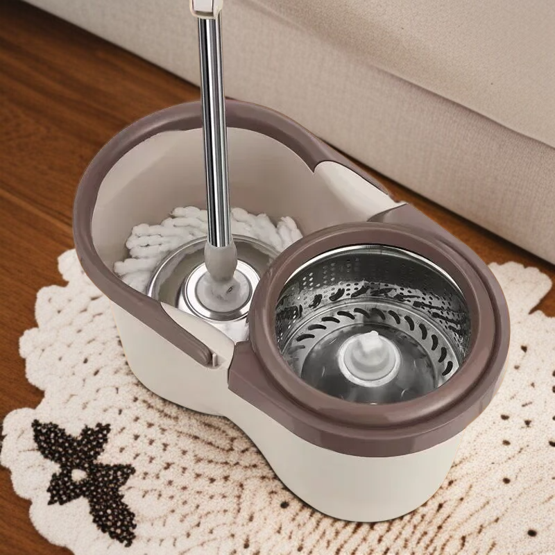 가정용 원터치 전자동 회전 밀대 손세탁 밀대통 게으름뱅이 밀대통 탈수 세트