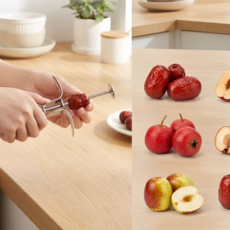 多功能山楂去核器，輕鬆去核，不留殘渣