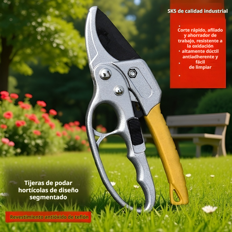 Tijeras de poda multifuncionales ahorradoras de esfuerzo para ramas de árboles frutales