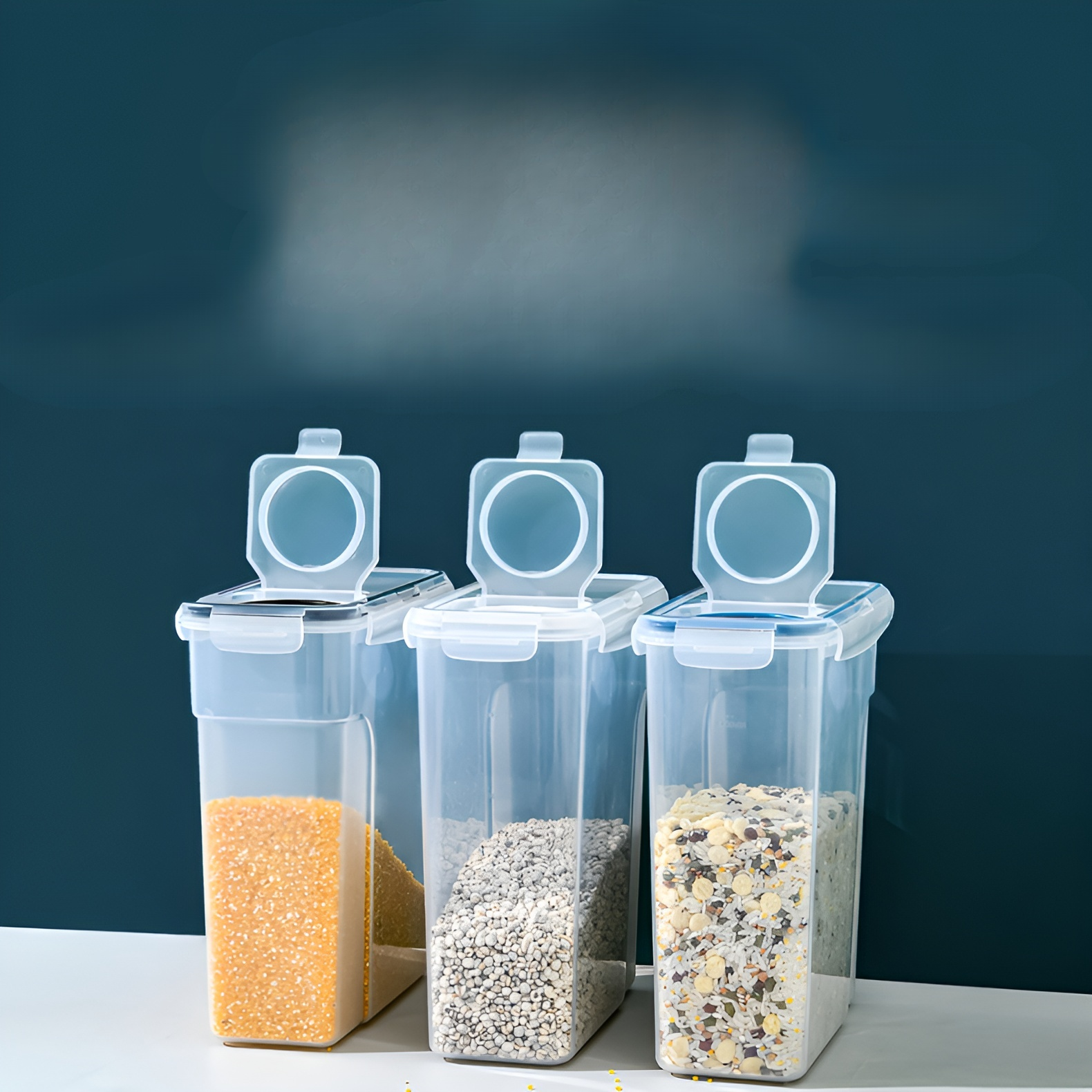 キッチン用食品グレード透明プラスチック製キムチ・穀物保存容器