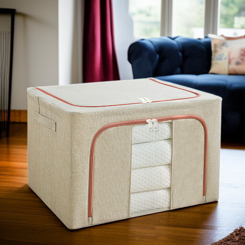 철골 대용량 두꺼운 수납함 가시 의류 수납함 단일창 수납함 투명 수납함