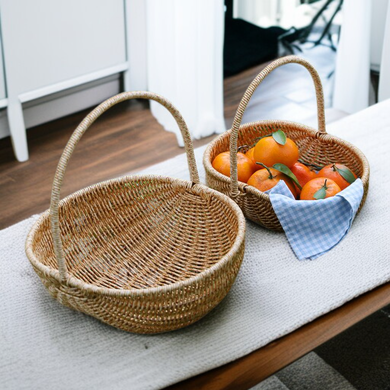 模造籐ショッピングバスケット食料品バスケットフルーツバスケット