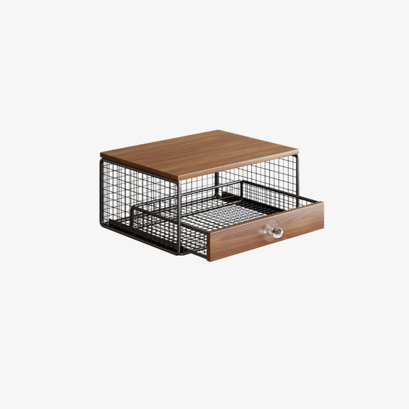 コーヒーマシン収納ラック 木製 おしゃれ ティーバッグデスクトップスタンド カップラック