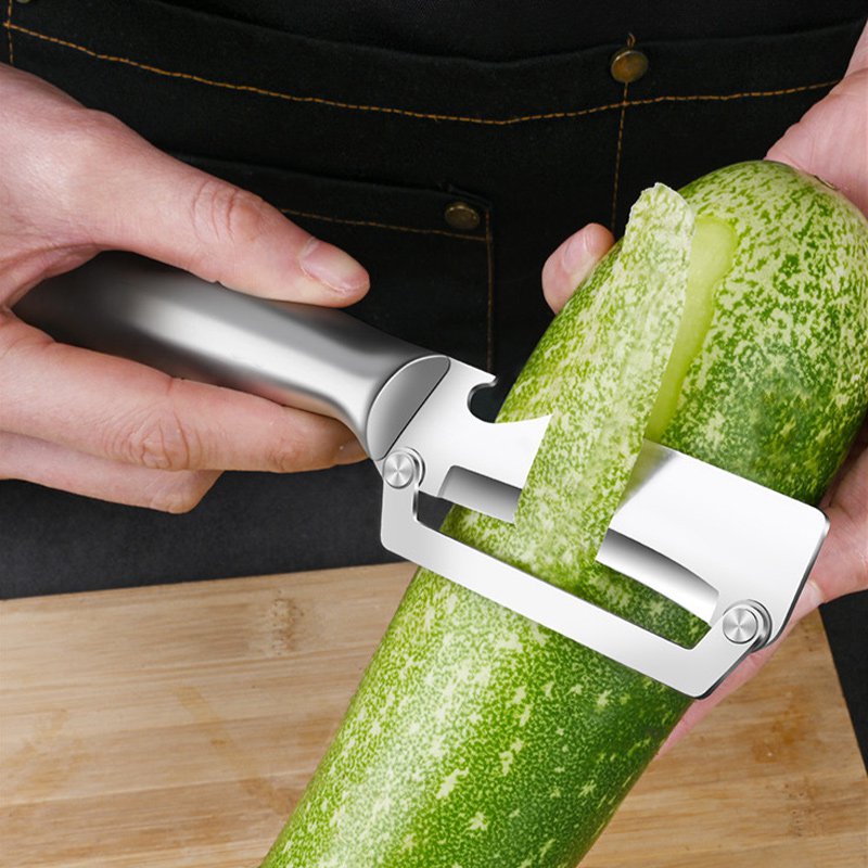 มีดปอกเปลือกอเนกประสงค์มีดโกนแตงโมมีดอ้อยเหล็กทั้งหมด