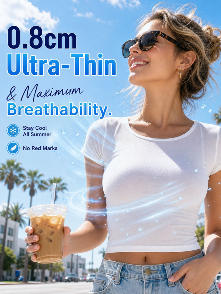 [Seamless, Sensitive-Free, All Scenarios] Breathable Ice Silk Front Closure Push-Up Seamless Bra