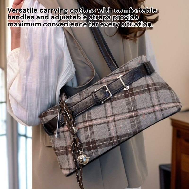 Fashion Plaid Shoulder Bag for Women