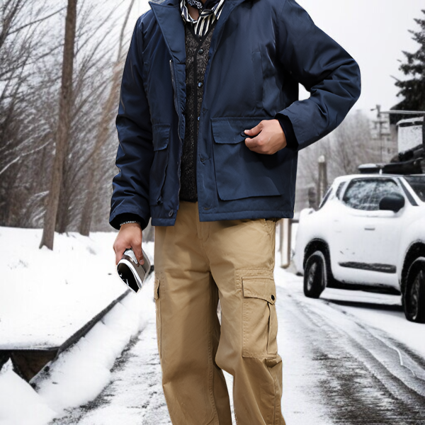 メンズAL-1海軍パイロットウールコート 冬用厚手フライトジャケット