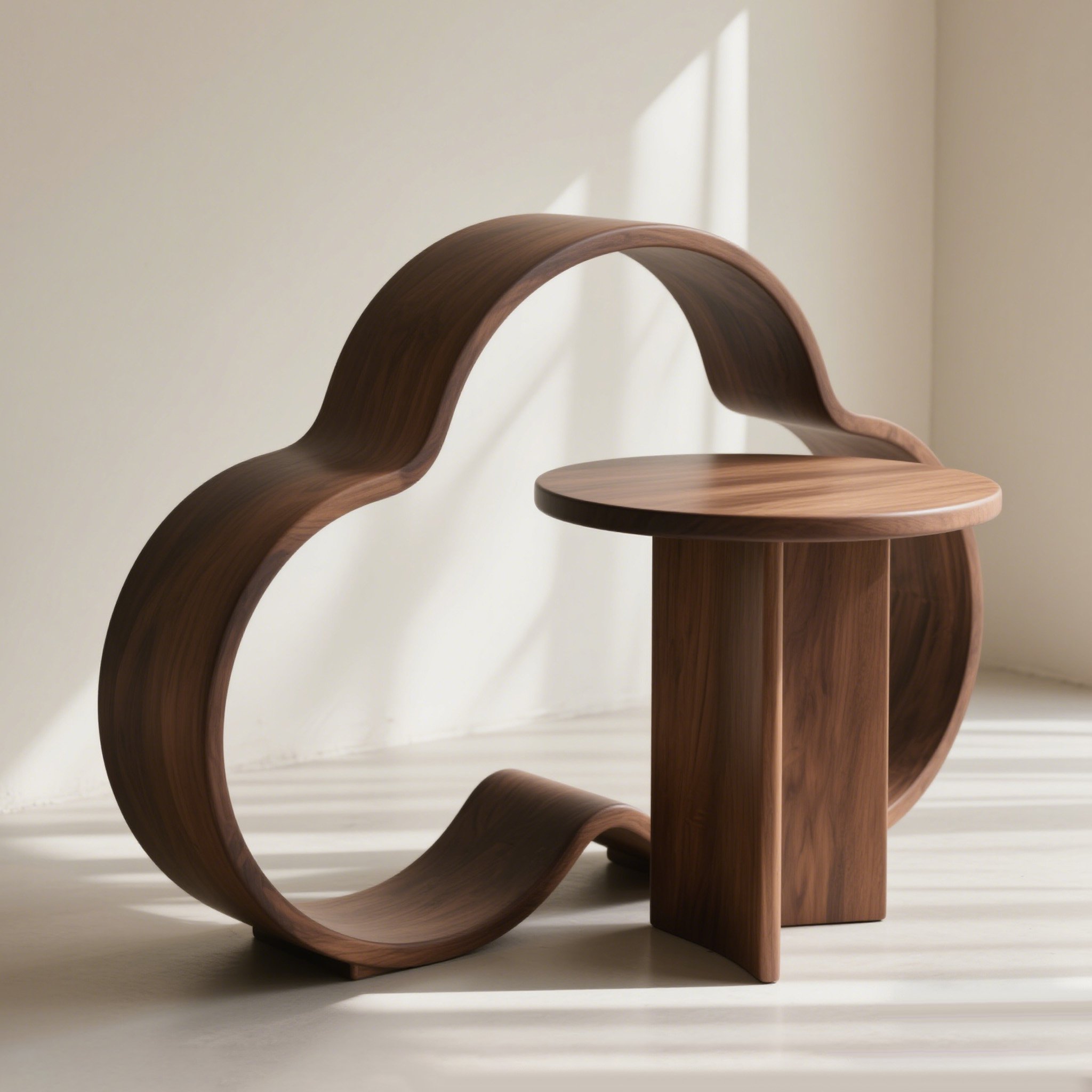 거실 원목 창의적 사이드 테이블