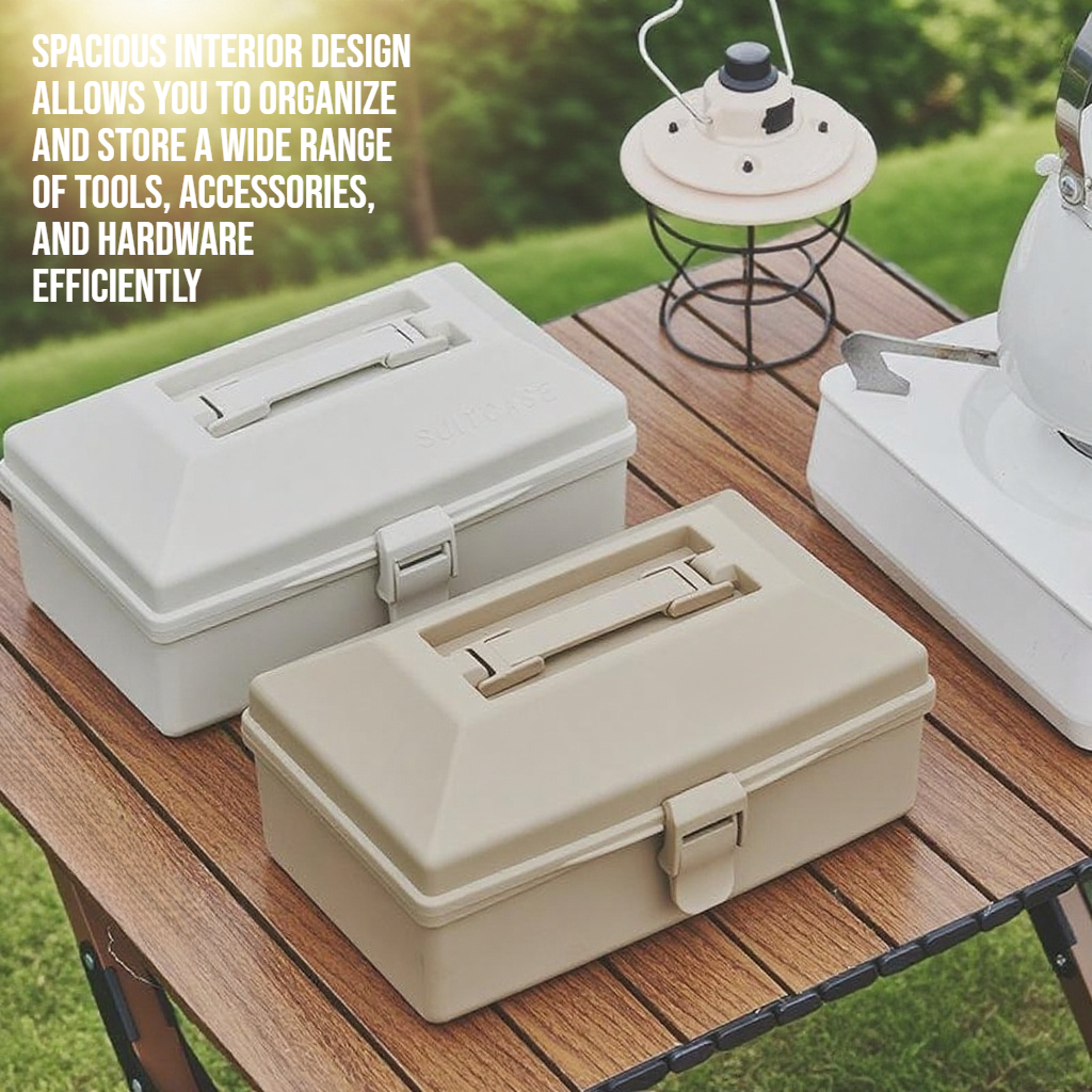 Large capacity storage toolbox with handle