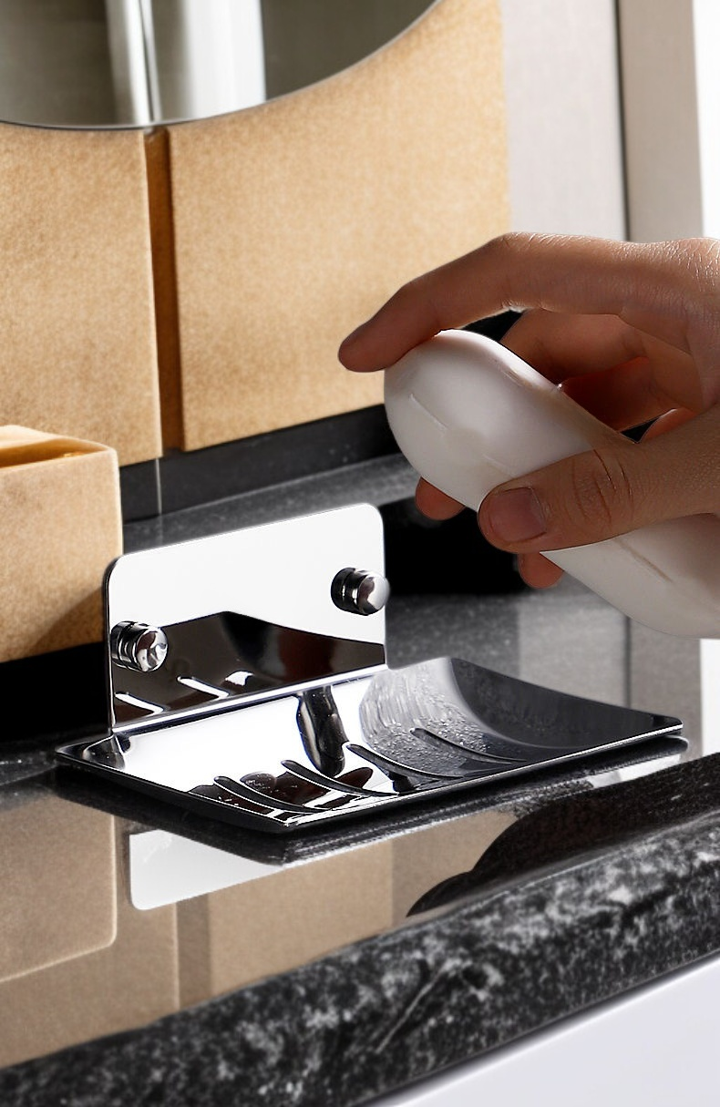 適用廚房與浴室的不銹鋼肥皂架