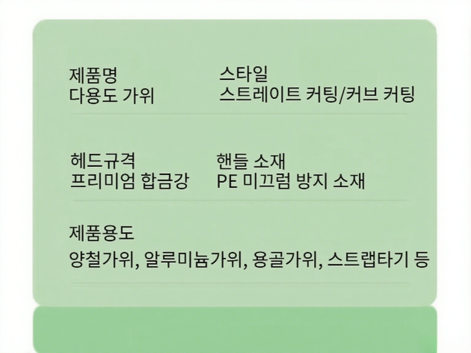 산업용 다기능 강력 철판 가위