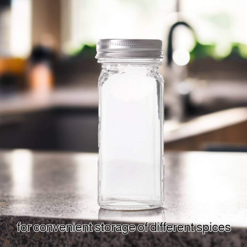 Multifunctional Glass Spice Jar