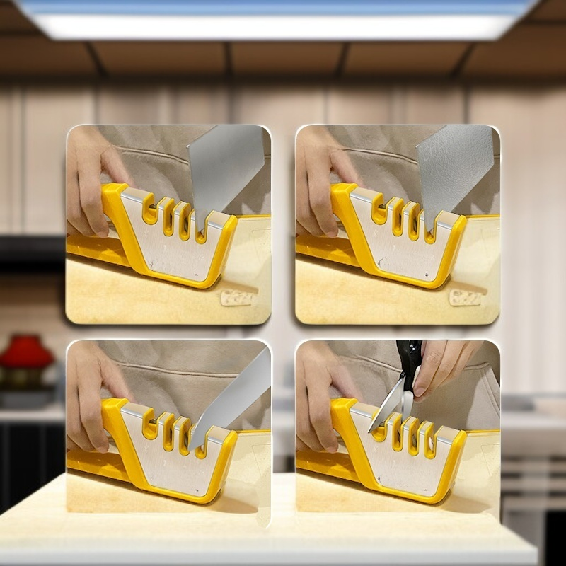 다기능 스테인리스 가위 칼갈이 주방도구